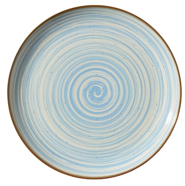 METRO Professional Prato marcador Madleen, grés, Ø 31 cm, azul, 6 unidades