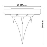 thumbnail of 6er-Set LED Solar-Boden-Erdspieß "KIAN"