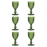 thumbnail of EME Mobiliario Pack 6 uds. Copas Cristal Tallado color verde