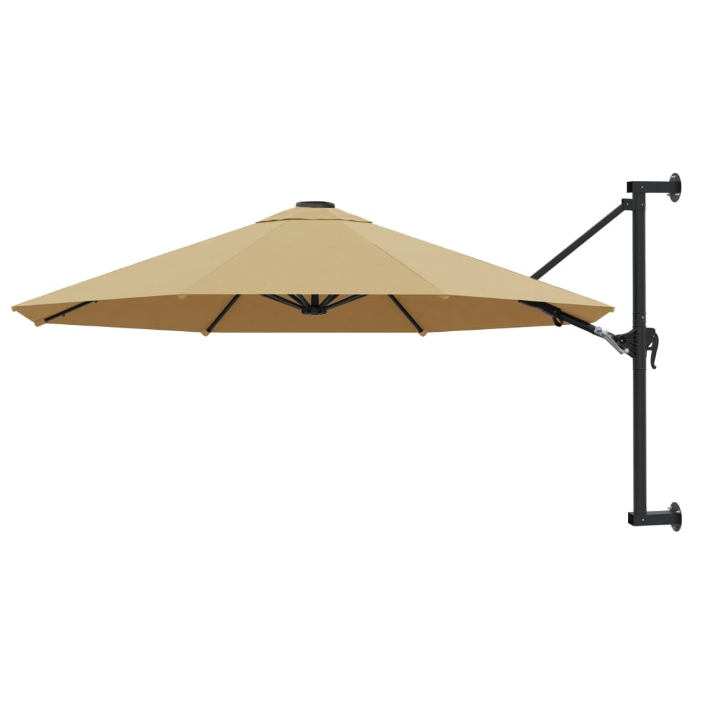 Wandschirm mit Metallstange 300 cm Modell Taupe Sirius Terrace