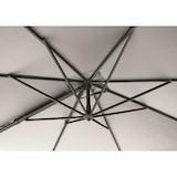 thumbnail of METRO PROFESSIONAL Ampelschirm quadratisch, ohne Volant, Aluminium/Stahl, 3 x 3 m, mit Kurbel und Kippfunktion, silber/grau