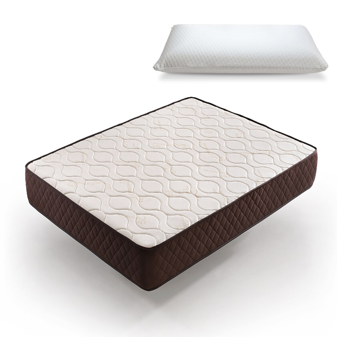 Colchón Viscoelástico 90x200 + Almohada Viscoelastica Descansin | Ideal para Personas con Dolores de Espalda | Alta Firmeza | Efecto nube