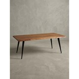 thumbnail of Sheesham Couchtisch, Massivholz, Baumkante, Metallgestell, Handgefertigt mit Schutzlack. 110x60x40 cm | Kadima Design