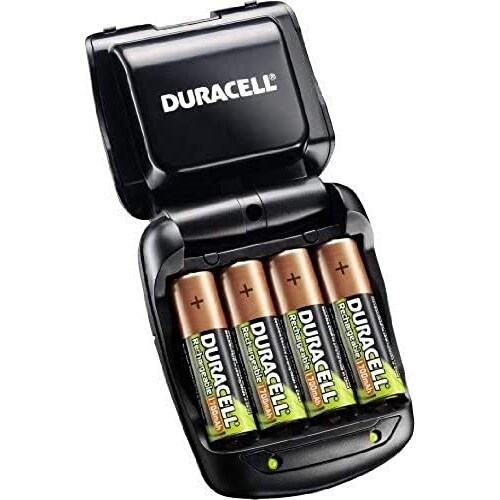 Duracell speedy charger, battery charger includes 2 aa 1700 mah nimh,