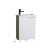 thumbnail of Meuble lave-mains LISA blanc + robinet noir