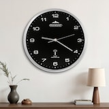 thumbnail of Monzana Funk Wanduhr Funkuhr 31cm Schwarz Silber