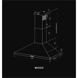thumbnail of Wiggo WE-A930P(R)  - Wandschouw Afzuigkap - 90cm - Rood