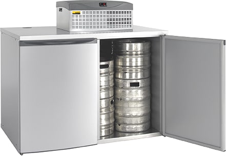 NORDCAP Fasskühler FK 6-XL, RAL 9006 (Weißaluminium), ohne Maschinenaufsatz