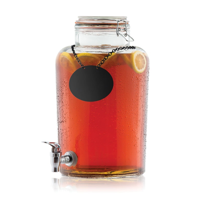 TABLECRAFT - BDG2000 - Distributore di liquidi - Capacità 7,5 litri - 27,5 x 27,3 x 41 cm - Trasparente