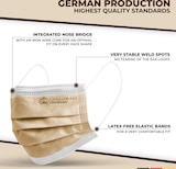 thumbnail of Charlemain 50x OP Masken, EN 14683 Typ IIR, Medizinischer Mund-Nasen-Schutz, Beige