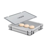 thumbnail of CHEFGASTRO Pizzateigbehälter mit Deckel | HxBxT 8,5x30x40cm | 9 Liter | Stapelbare Pizzaballenbox Pizzaballenbehälter Pizzateigbox Teigbehälter