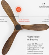 thumbnail of Bahama Breeze Smart Deckenventilator | Massivholz-Rotorblätter | Fernbedienung + App-Steuerung Walnuss 152