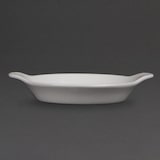 thumbnail of Olympia Whiteware ronde gratineerschalen met handvatten 17x14cm