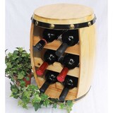 thumbnail of Weinregal Weinfass Fass aus Holz H-42 cm Nr.1511 Flaschenständer Regal Naturlack