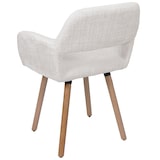 thumbnail of Décoshop26 -Silla de comedor tapizada con reposabrazos de tela chenilla color crema y patas de madera de haya 04_0009843