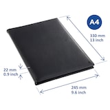 thumbnail of Protège-document Ambassador A4 20 pochettes noir, RI98024