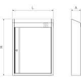 thumbnail of Armário de primeiros socorros 523x120x722 mm.