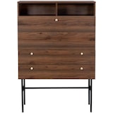 thumbnail of Lodge Secrétaire 1 Porte Battante 2 Tiroirs - Bois Et Métal Falodgebur1p2t