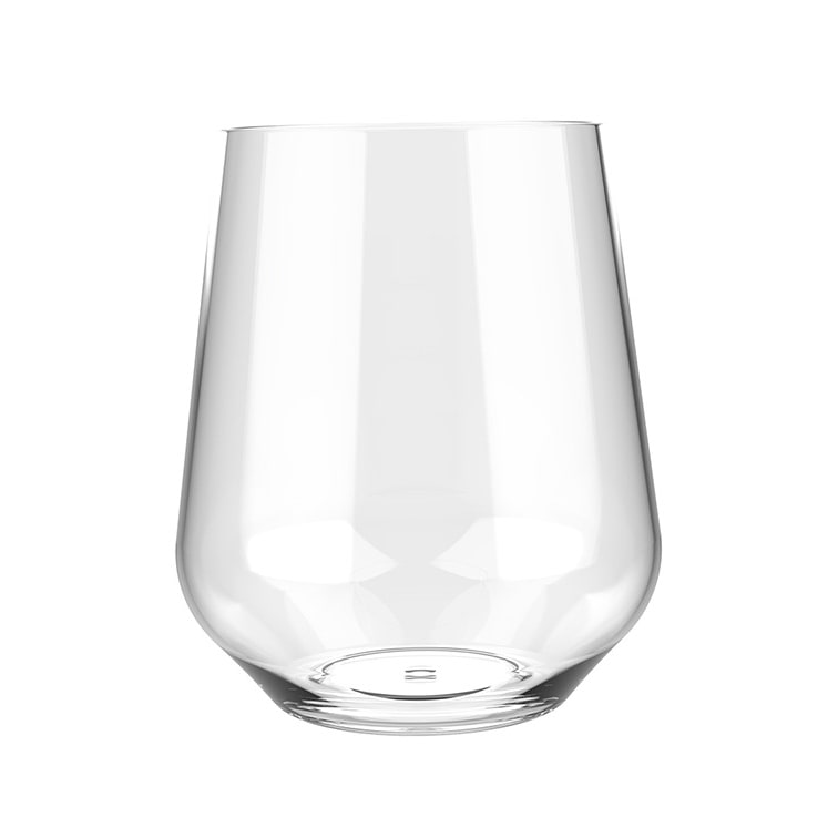 MONOUSO - Bicchiere Riutilizzabile Durable Tritan Trasparente Elegance 390ml (1 Pezzi)