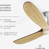 thumbnail of Bahama Breeze Smart Deckenventilator | Massivholz-Rotorblätter | Fernbedienung + App-Steuerung Ahorn 178