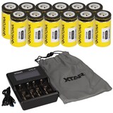 thumbnail of Set 12x Patona CR123A + Xtar VC4 Ladegerät Li-Ion NiMH