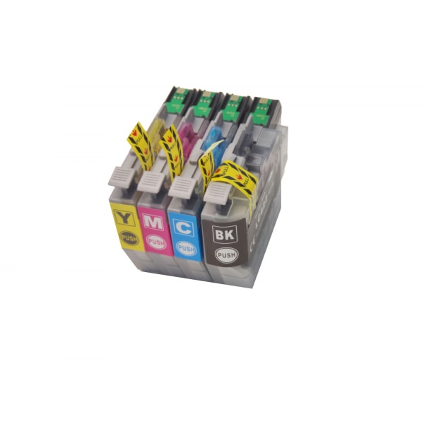 4x Tintenpatronen kompatibel f. DCP-J1140DW  ersetzt Brother LC-421XL und LC-421 Tintenpatronen