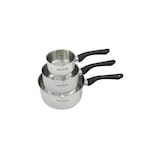 thumbnail of Set 3 casseroles 12 16 et 20 cm en inox Fackelmann Geneva