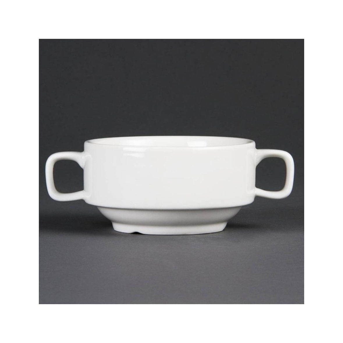 Olympia Whiteware Suppentassen mit Henkeln 40cl