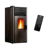 thumbnail of Luft- Pelletofen Anita 15 kW Sannover Schwarz