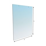 thumbnail of Pochette en verre acrylique "Basic" - A1 - paysage - avec 2 trous - VKF Renzel