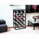 thumbnail of DanDiBo Weinregal Metall Schwarz Stehend 96434 Flaschenregal 68 cm Weinhalter Flaschenhalter Modern für 20 Flaschen
