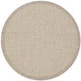 thumbnail of Carpetsale24 In- & Outdoor Teppich Wetterfest 160 cm Rund Einfarbig Beige - Wasserfest,Flachgewebe, für Balkon, Garten, Terrasse, Küchenteppich