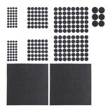 thumbnail of Relaxdays Filzgleiter 240er Pack, 2 Filzplatten zum Zuschneiden, Klebefilz, runde Möbelgleiter, versch. Größen, schwarz