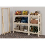 thumbnail of Kombiregal schmal Vorratsregal, Kistenregal, Lagerregal aus Massivholz V-90.81-02