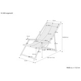 thumbnail of Strandstuhl gelb Gartenliege Strandliege Deckchair Tisch Liegestuhl Holz hell klappbar 10-302NT