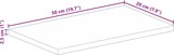thumbnail of vidaXL Tischplatte 50x20x2,5 cm Rechteckig Massivholz Mango