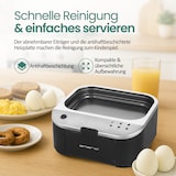 thumbnail of Emerio Smart Eierkoker Elektrisch - Voor 6 Eieren - 400W - spraakmeld. - Hard, zacht en medium gekookt tegelijk - EB-123177.12 - Eierkoker Zwart