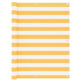thumbnail of Helloshop26 - Paravento per balcone frangivista 120 x 400 cm tessuto Oxford bianco e giallo 02_0010075
