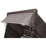 thumbnail of Strandkorb deVries PURE® Classic XL SUN - PE stone grey - Dessin 488 - inkl. Schutzhülle