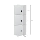 thumbnail of PROREGAL MegaDeal 3x Casier métallique verouillable CUBIC, HxLxP 35x35x35cm, Gris, Armoire à casier cube, consigne polyvalente, vestiaire