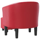 thumbnail of vidaXL Clubsessel mit Fußhocker Rot Kunstleder