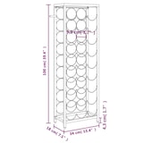 thumbnail of vidaXL Wijnrek voor 27 flessen 34x18x100 cm smeedijzer zwart