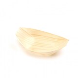 thumbnail of Fingerfood Schale aus Holz, Schiffchen, 170 x 85 mm, 50 Stück