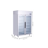 thumbnail of METRO PROFESSIONAL Congélateur double porte GFR1400G, 131.4 x 80.5 x 209 cm, 906 L, argenté