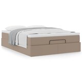 thumbnail of vidaXL Ottoman-Bett mit Matratze Cappuccino-Braun 140x190cm Kunstleder