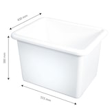 thumbnail of GILAC Bac renforcé emboîtable - 55 L - Blanc G155821