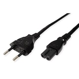 thumbnail of ROLINE netsnoer Euro platte stekker naar C7, 2 polig, zwart, 3 m