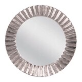 thumbnail of Miroir en fonte plissé argent 61 cm -  Argent / Métallique Rond Fonte D'aluminium Table Passion 61.00x61.00 cm