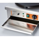 thumbnail of Crêpe-Gerät mit Warmhalteschublade – Teflonbeschichtete Gusseisenplatte Ø 400 mm