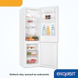 thumbnail of Exquisit Kühl-Gefrierkombination KGC265-70-NF-WS-040C weiss | No Frost | Nutzinhalt: 251 L | Temperaturregelung | Alarm